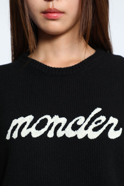 Embroidered Sweater in Wool and Cashmere