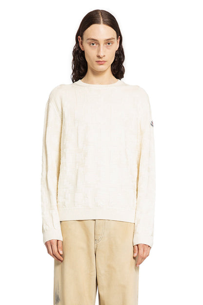 Antonioli MONCLER MAN OFF-WHITE KNITWEAR