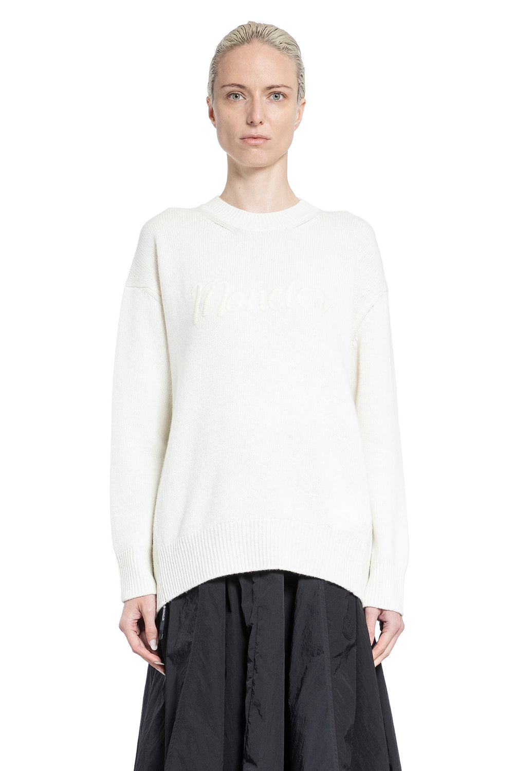 MONCLER WOMAN WHITE KNITWEAR