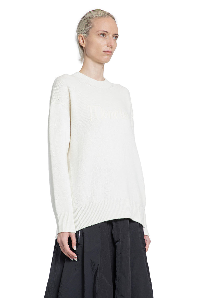 MONCLER WOMAN WHITE KNITWEAR