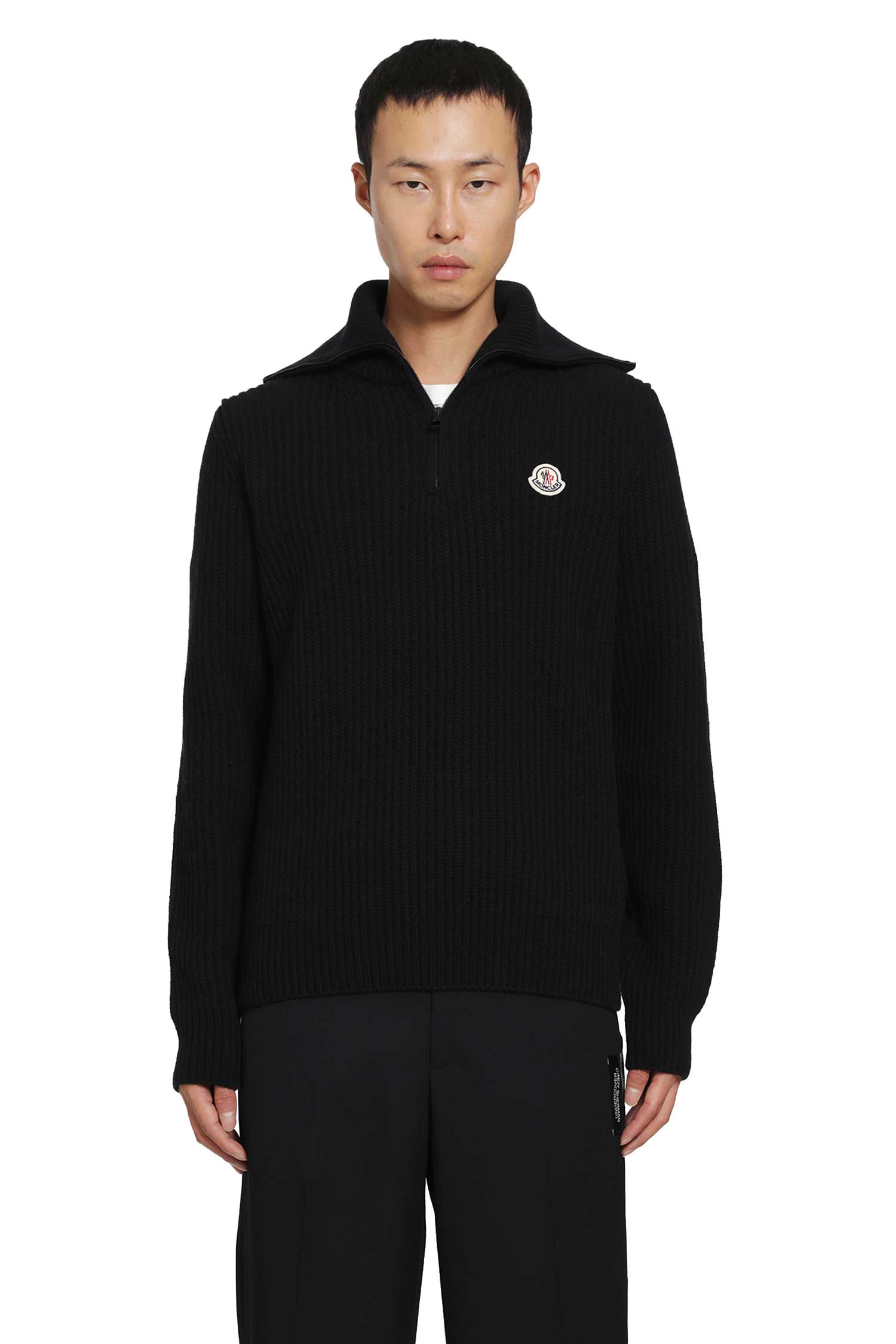 Logo Rib Turtleneck Sweater