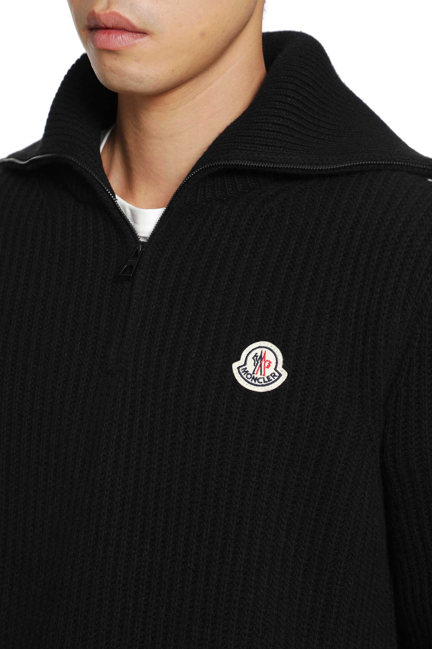 MONCLER Logo Rib Turtleneck Sweater man