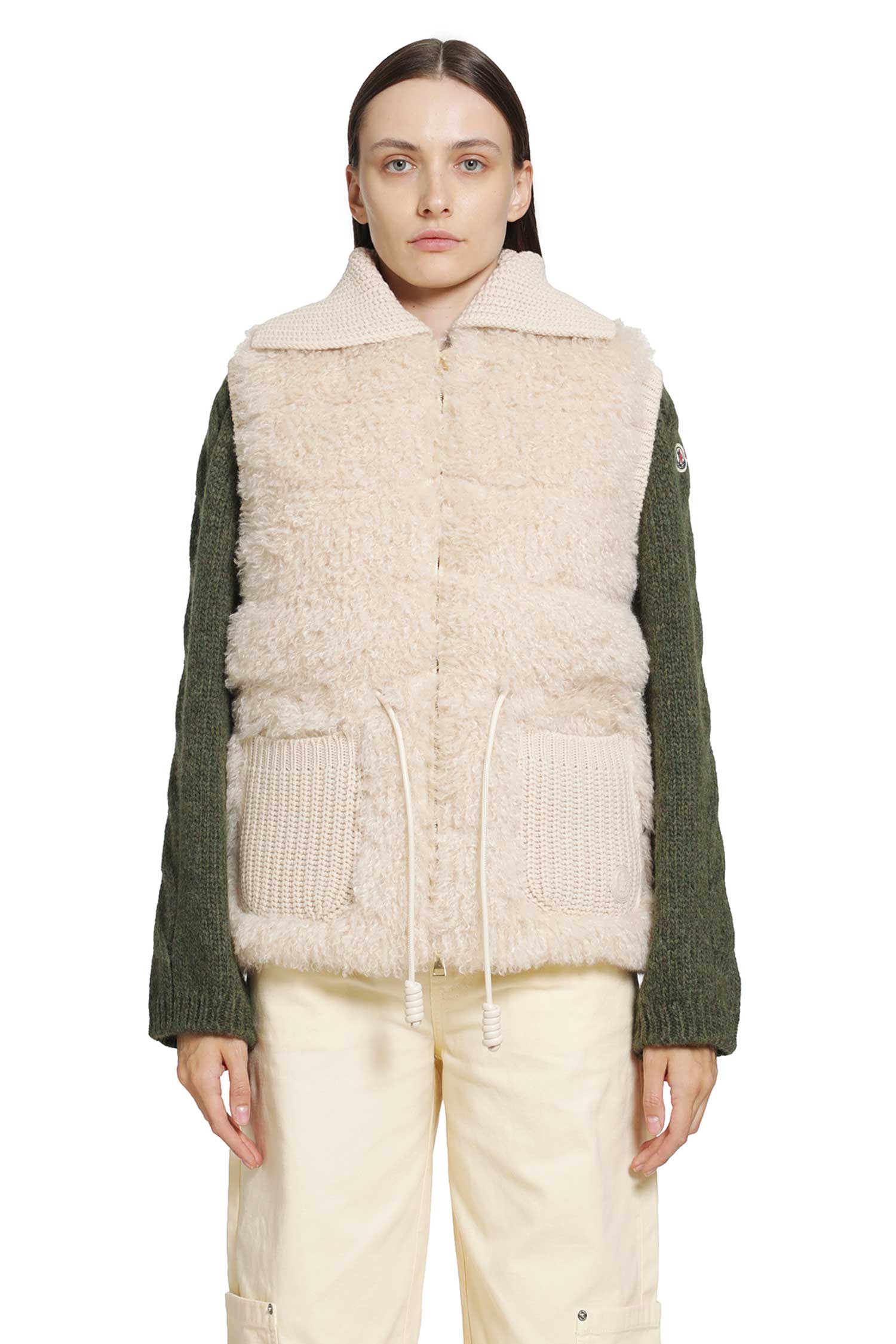 MONCLER Wool & Cashmere Blend Down Vest woman