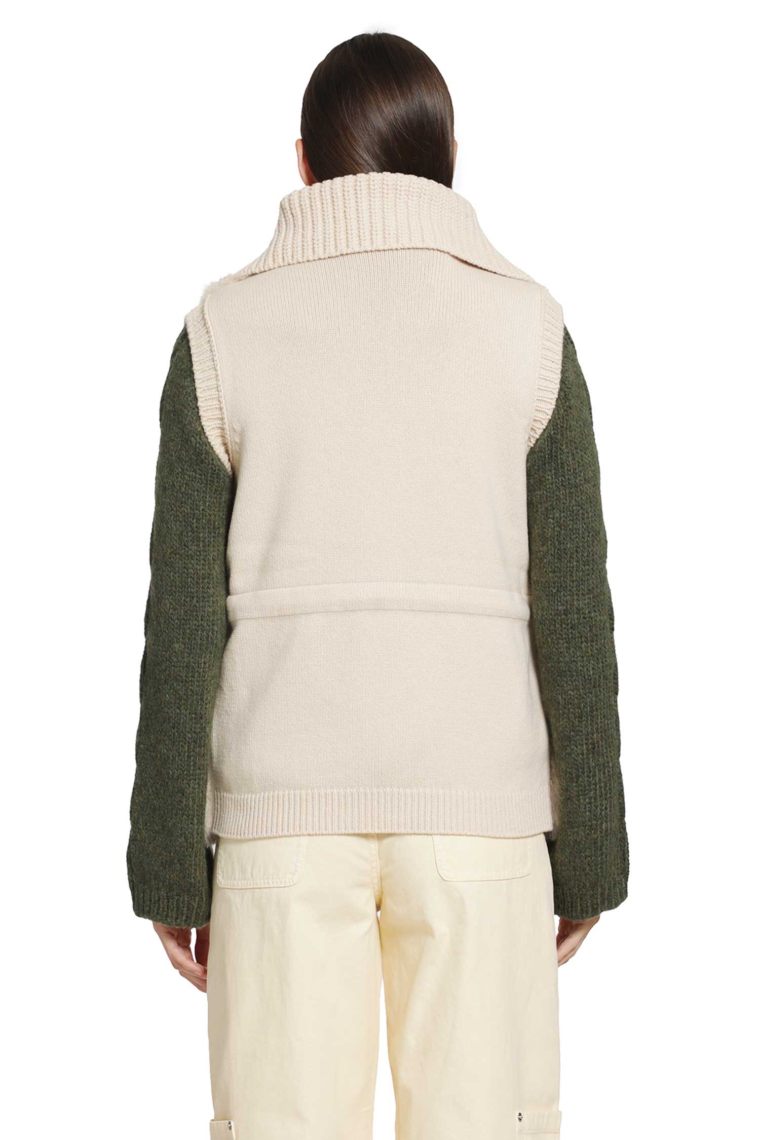 MONCLER Wool & Cashmere Blend Down Vest woman