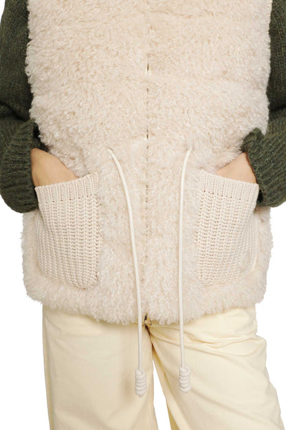 Wool & Cashmere Blend Down Vest