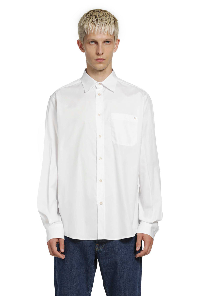 VALENTINO VGold Oxford Cotton Pocket Shirt man