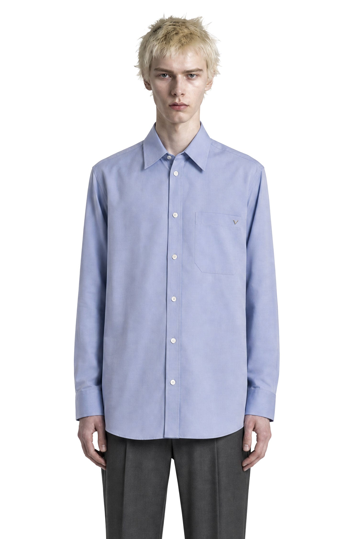 VALENTINO VGold Oxford Cotton Shirt man