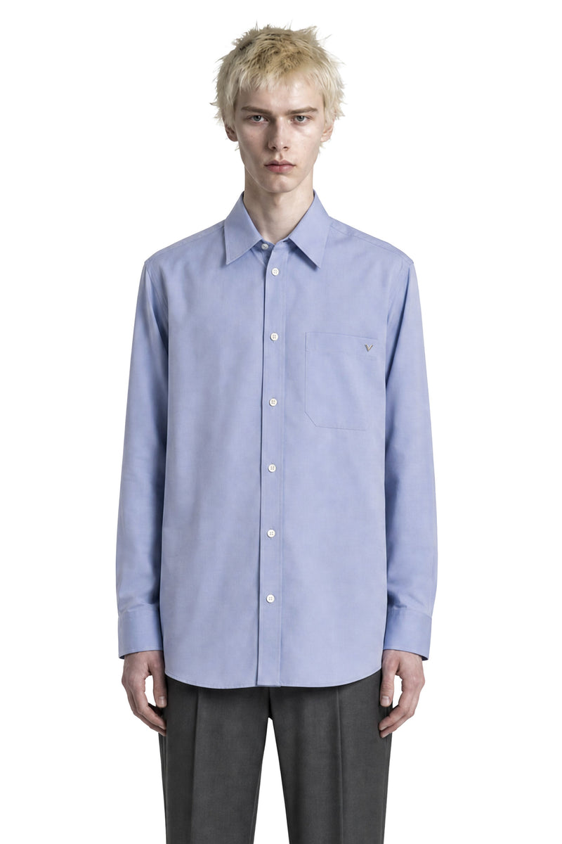 VALENTINO VGold Oxford Cotton Shirt man