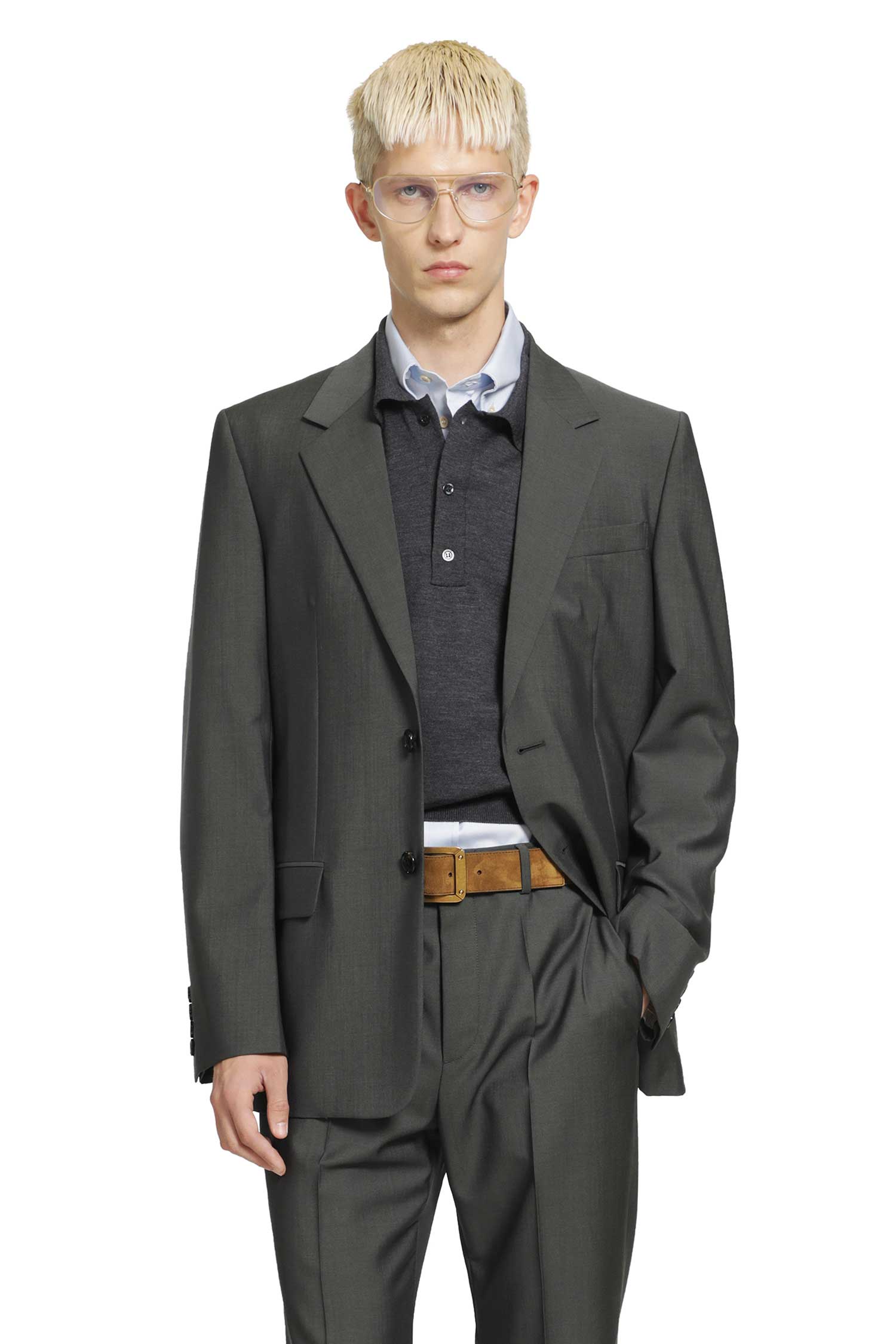 Single-Breasted Wool Jacket