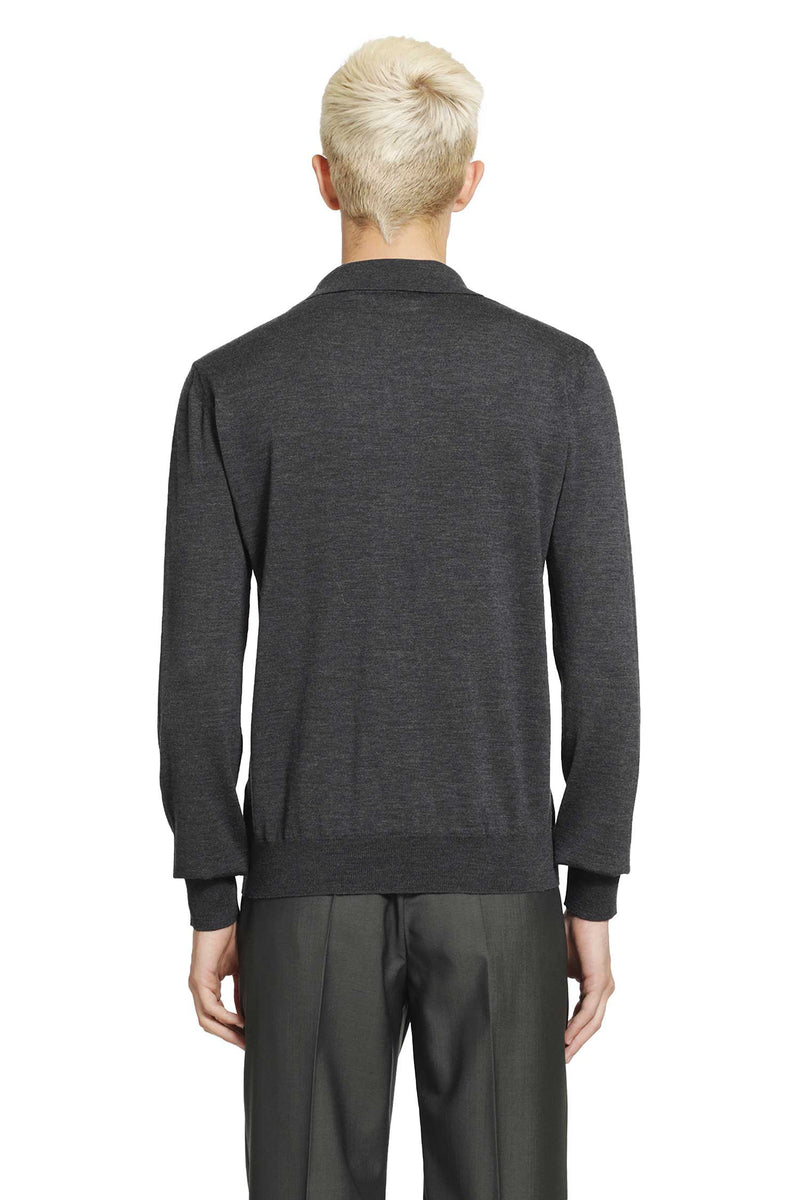 VALENTINO Wool Polo With VLogo Embroidery man