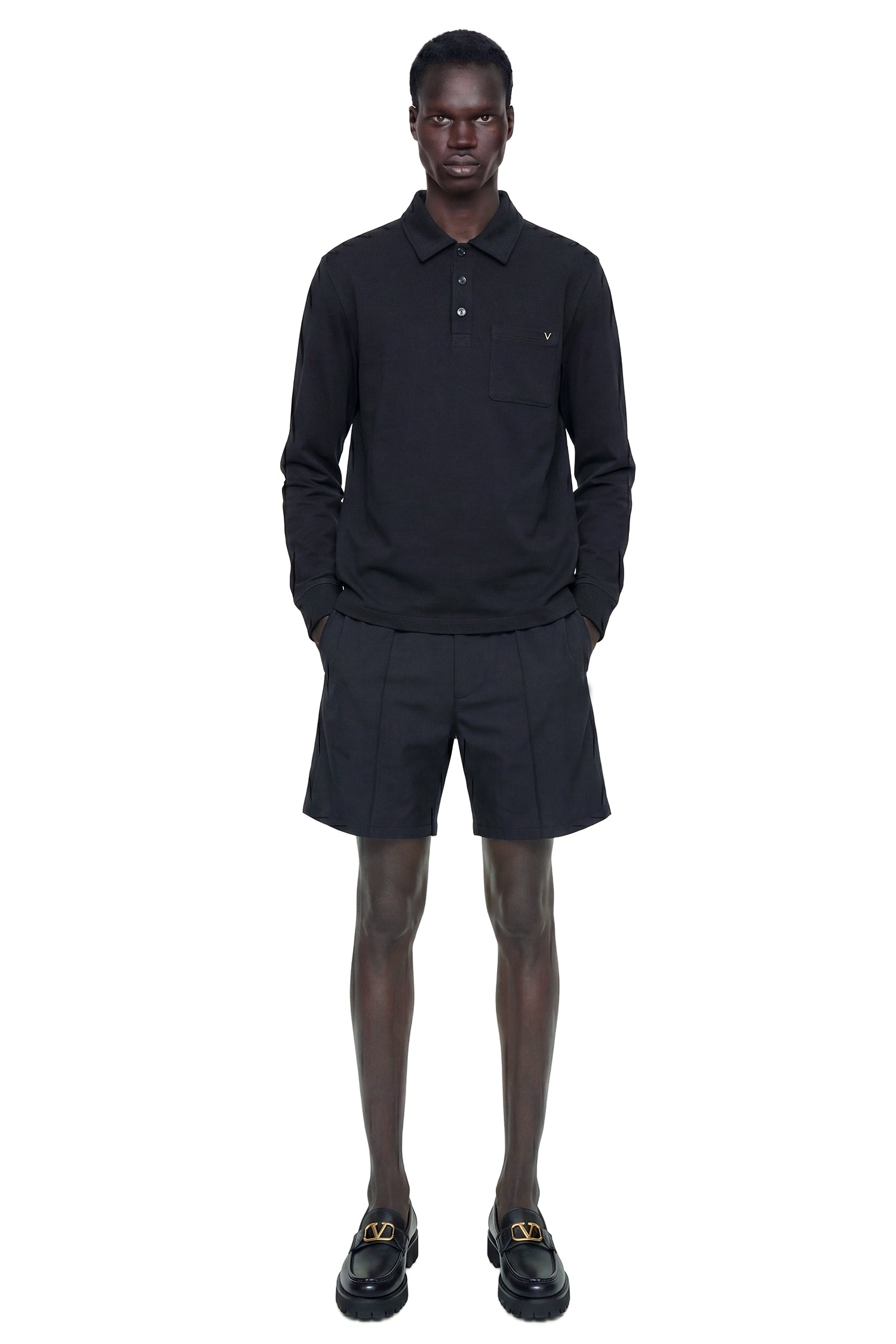 VALENTINO Cotton Jersey Shorts man