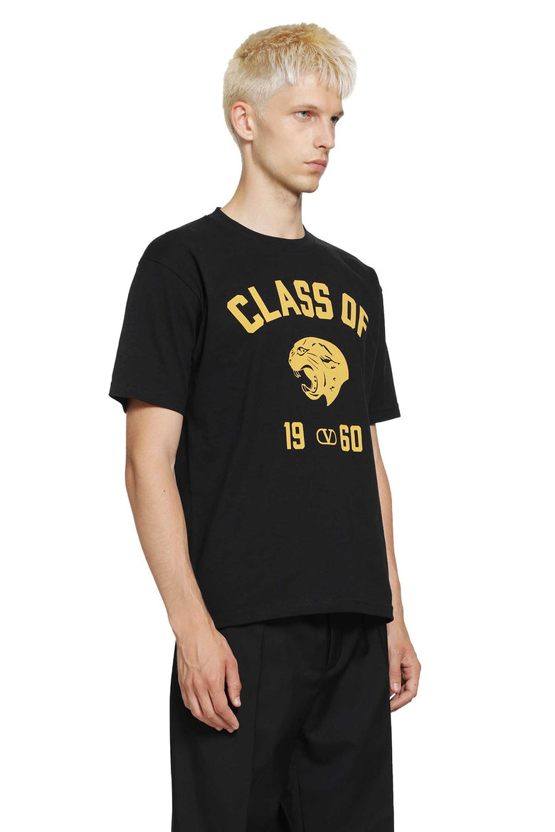 
              VALENTINO Cotton T-Shirt with Panther Print man
            