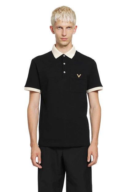 Polo Shirt With Vgold Logo