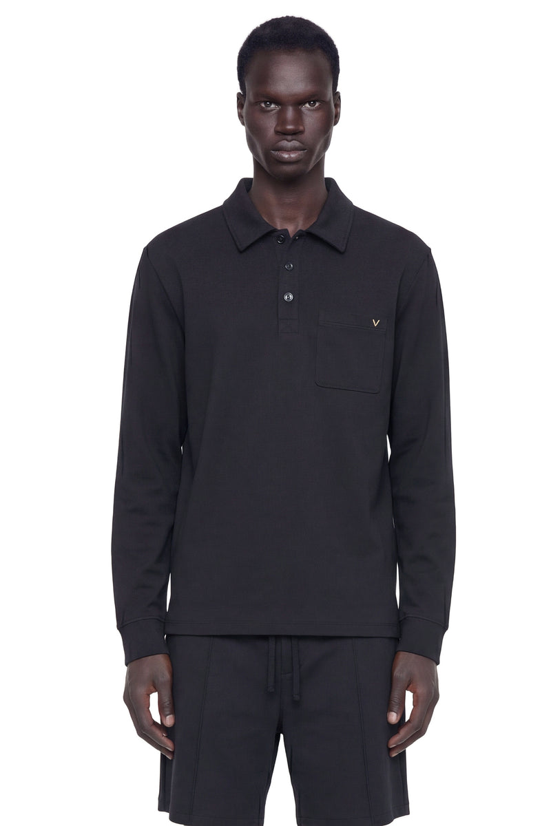VALENTINO Jersey Pocket Polo Shirt man