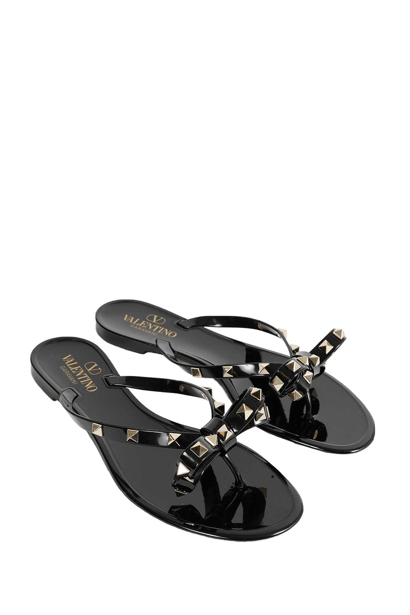 VALENTINO GARAVANI Rockstud Rubber Slippers woman