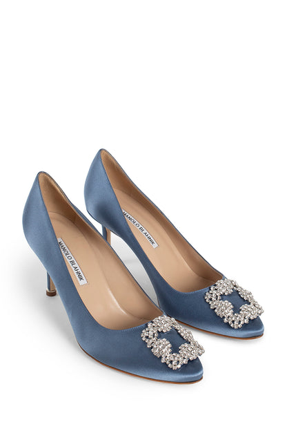 MANOLO BLAHNIK WOMAN BLUE PUMPS