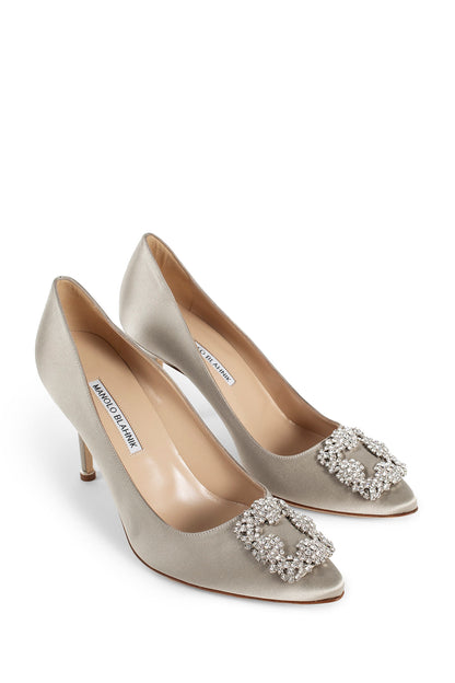 MANOLO BLAHNIK WOMAN GREY PUMPS