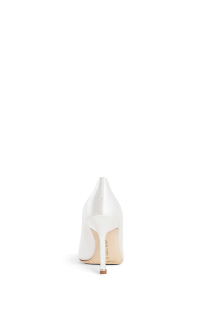 MANOLO BLAHNIK WOMAN WHITE PUMPS