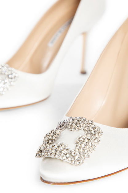 MANOLO BLAHNIK WOMAN WHITE PUMPS