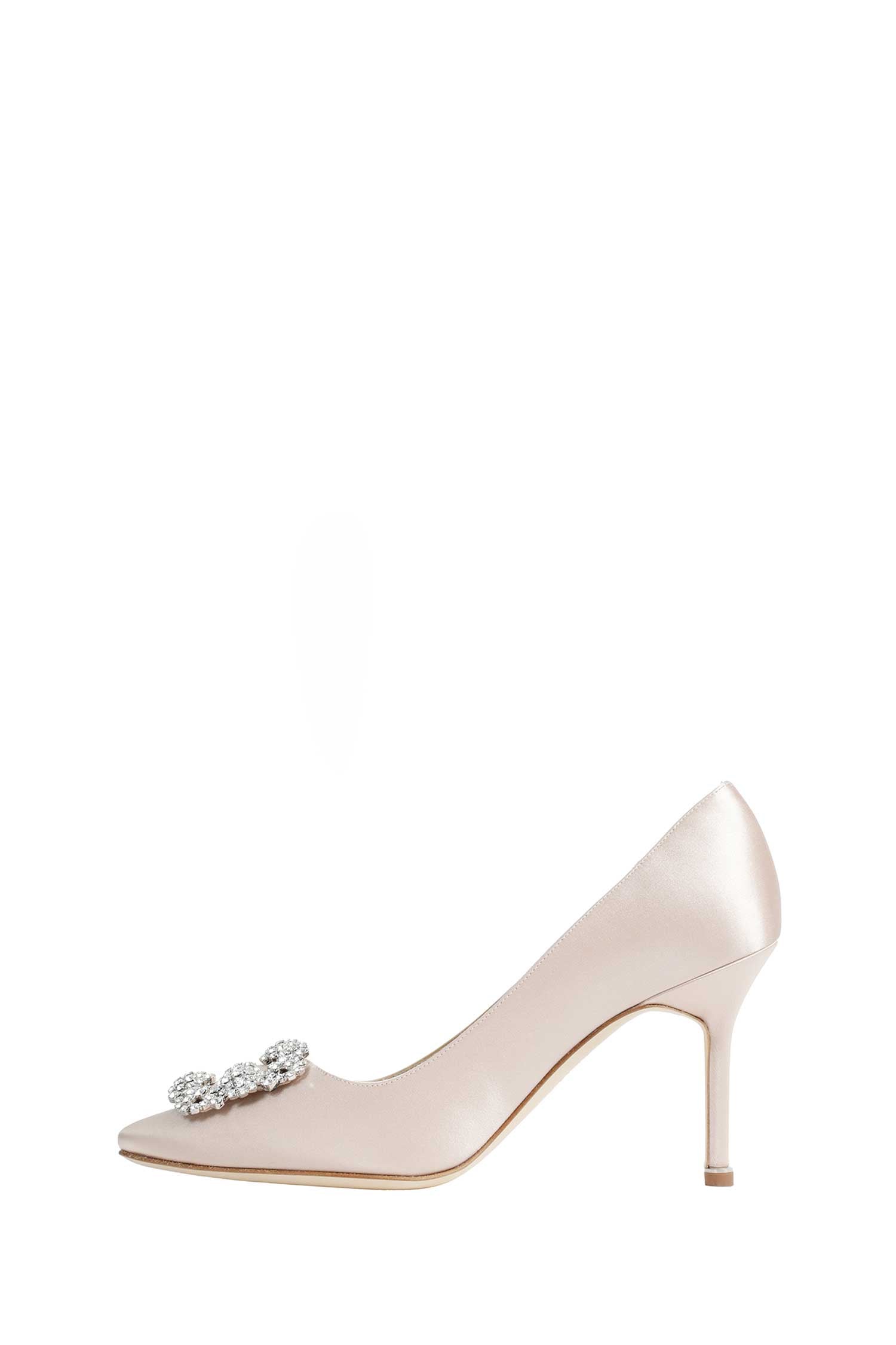 Hangisi 90 Satin Jewel Buckle Pumps