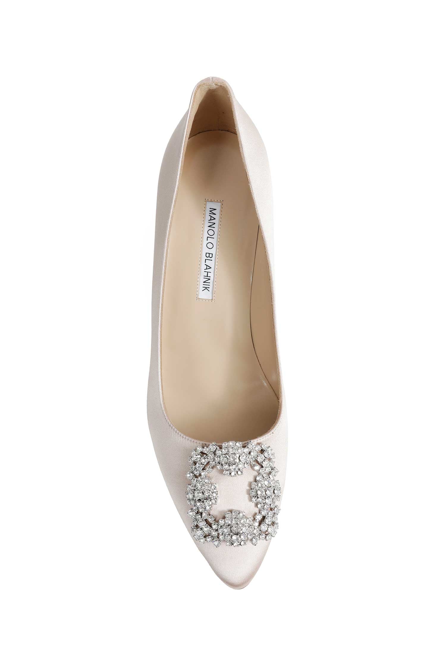 Hangisi 90 Satin Jewel Buckle Pumps