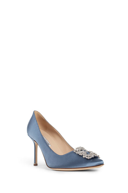 MANOLO BLAHNIK WOMAN BLUE PUMPS