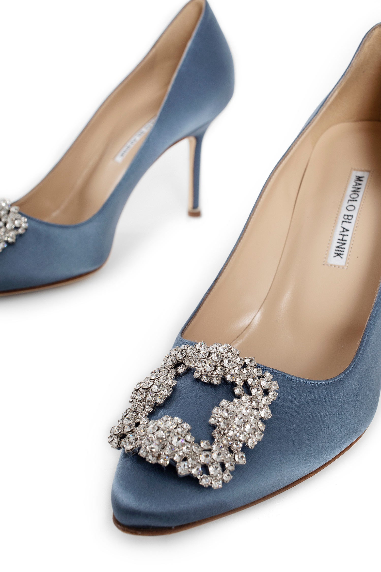 MANOLO BLAHNIK WOMAN BLUE PUMPS