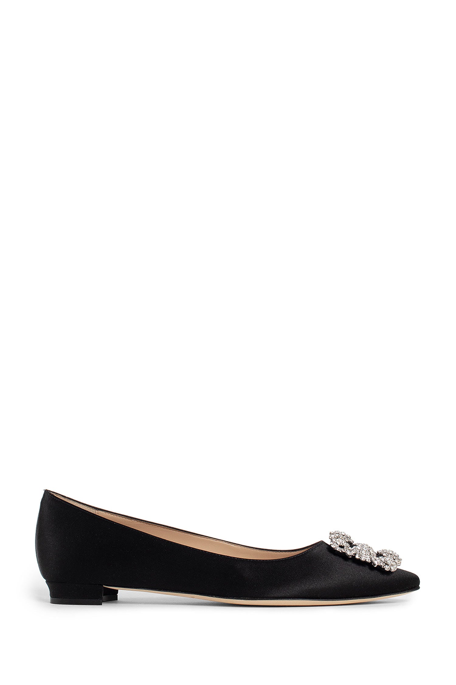 MANOLO BLAHNIK WOMAN BLACK FLATS