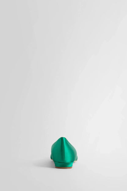 MANOLO BLAHNIK WOMAN GREEN FLATS - Antonioli.eu