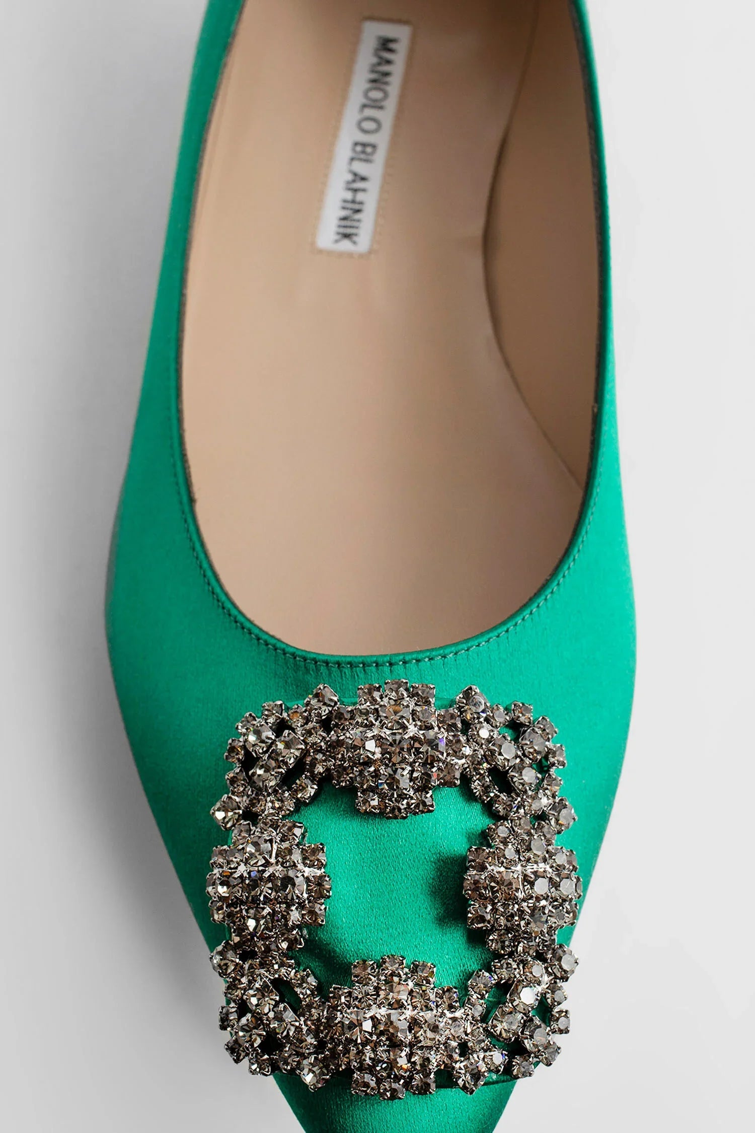 MANOLO BLAHNIK WOMAN GREEN FLATS - Antonioli.eu
