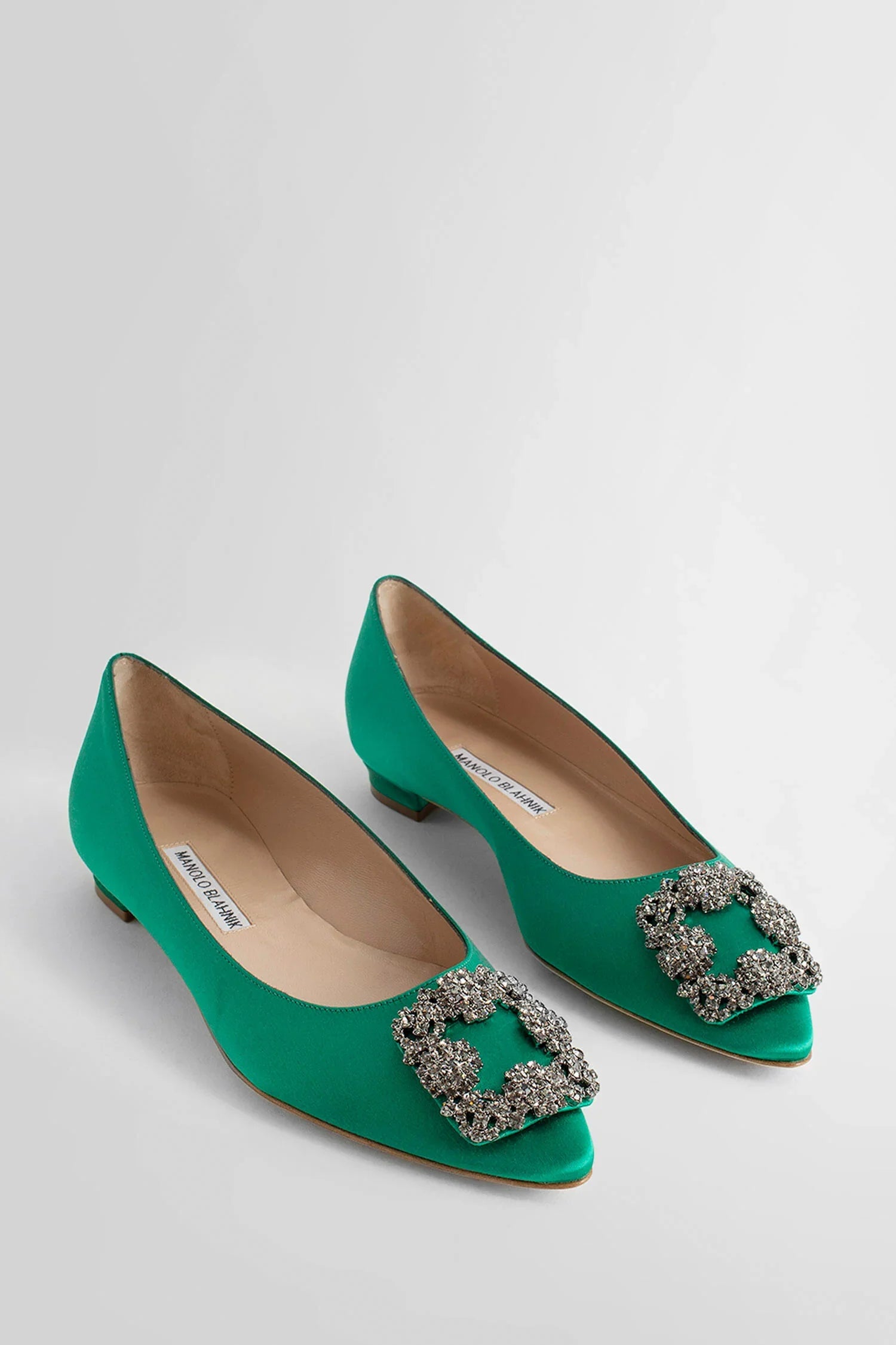 MANOLO BLAHNIK WOMAN GREEN FLATS - Antonioli.eu