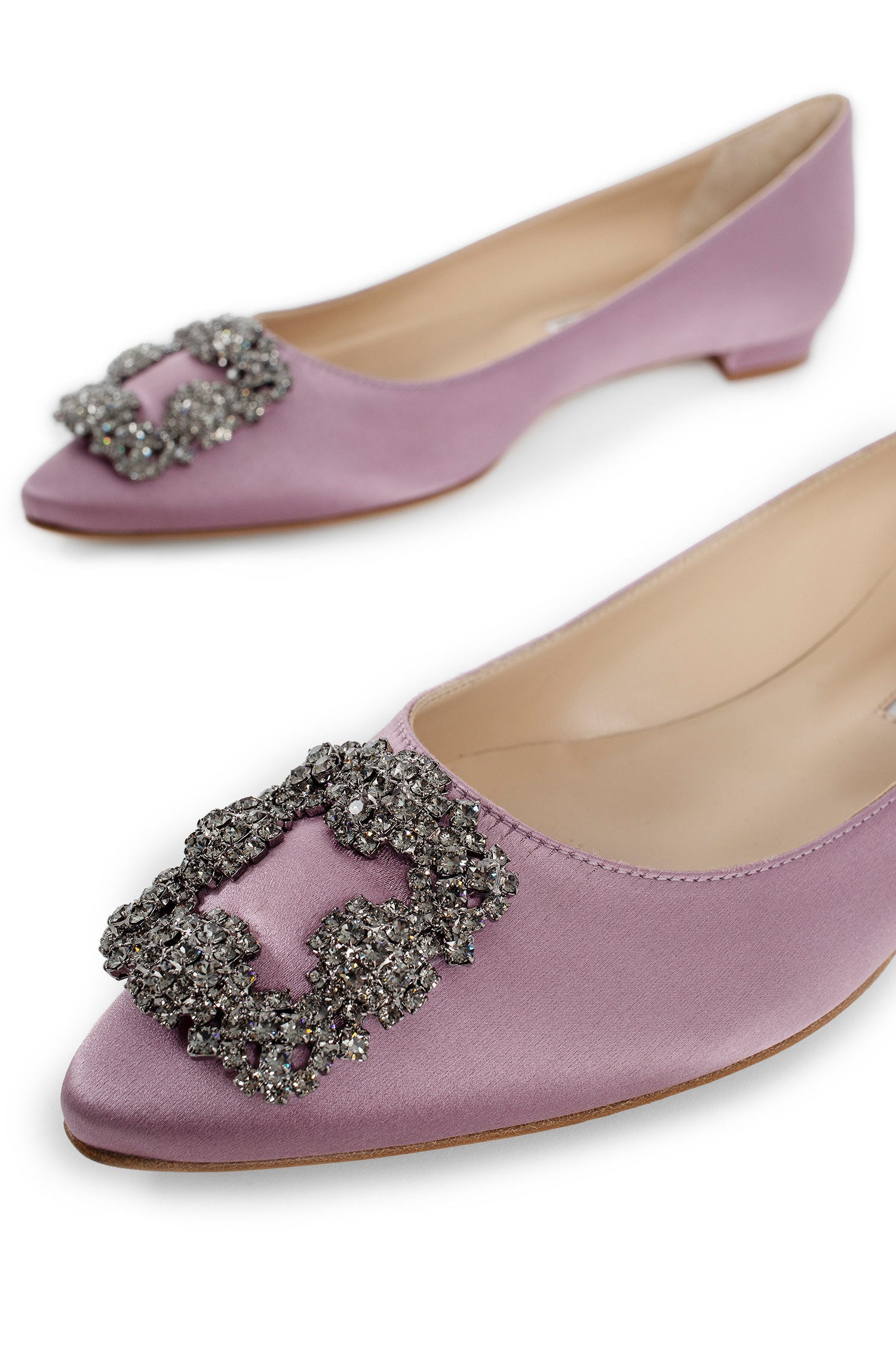 MANOLO BLAHNIK WOMAN PINK FLATS