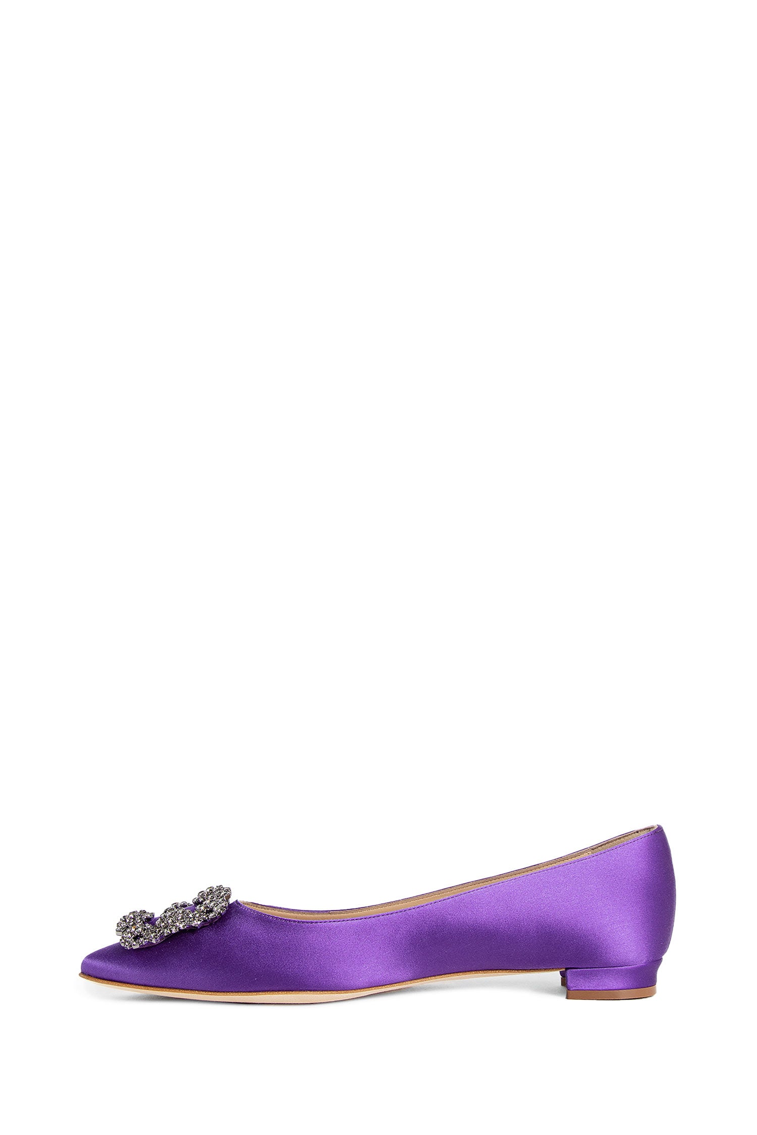 MANOLO BLAHNIK WOMAN PURPLE FLATS