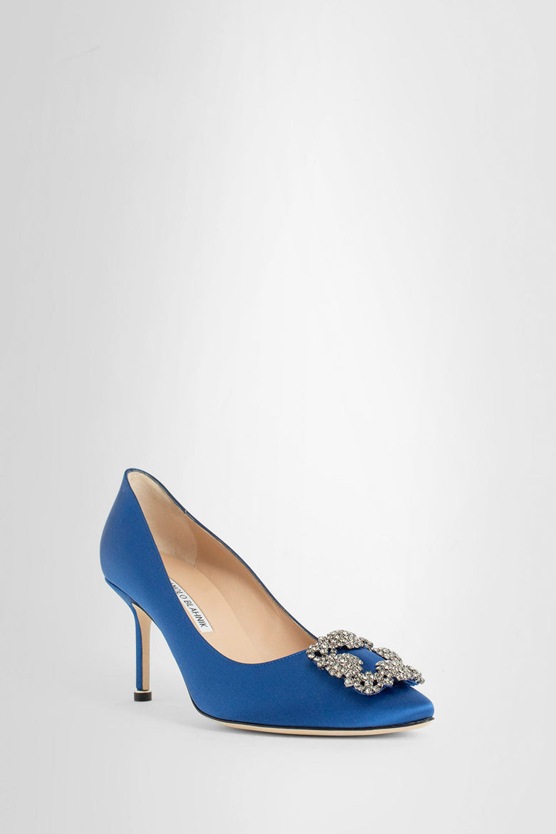 MANOLO BLAHNIK WOMAN BLUE PUMPS