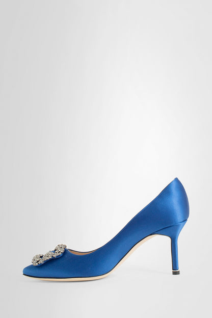 MANOLO BLAHNIK WOMAN BLUE PUMPS