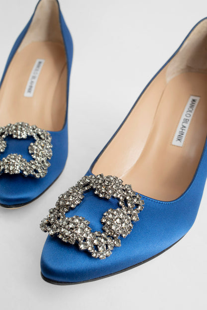 MANOLO BLAHNIK WOMAN BLUE PUMPS