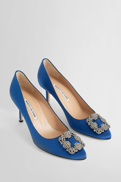 MANOLO BLAHNIK WOMAN BLUE PUMPS