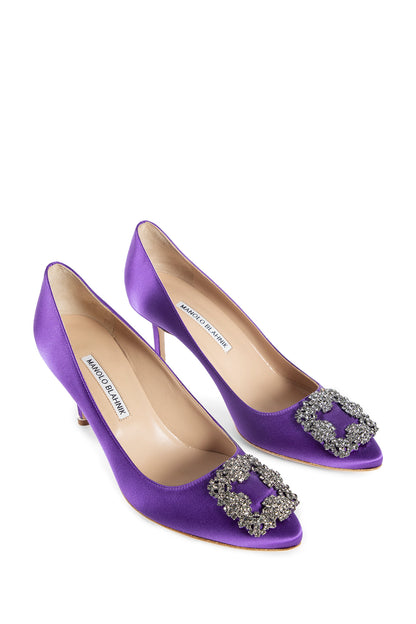 MANOLO BLAHNIK WOMAN PURPLE PUMPS