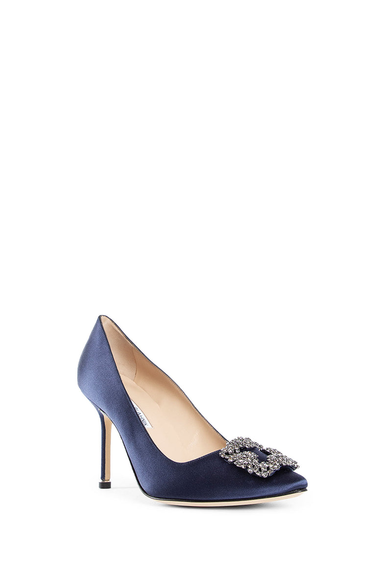 MANOLO BLAHNIK WOMAN BLUE PUMPS