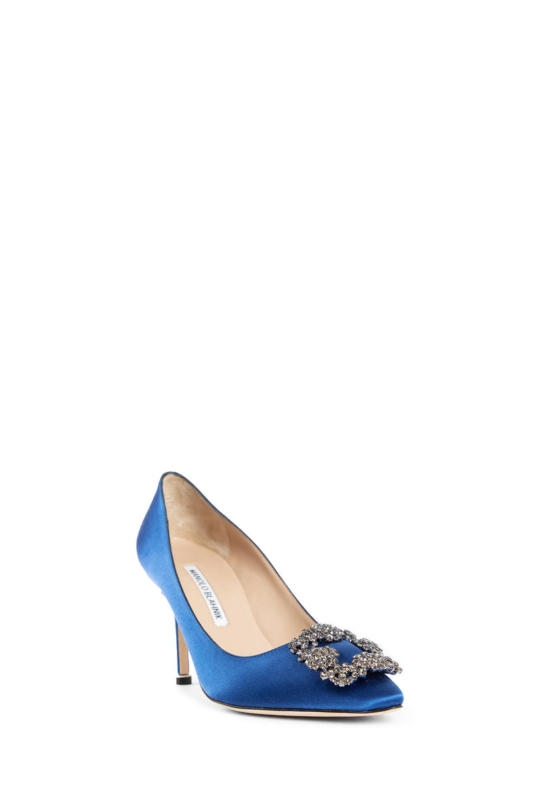 MANOLO BLAHNIK WOMAN BLUE PUMPS