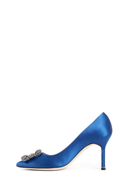 MANOLO BLAHNIK WOMAN BLUE PUMPS