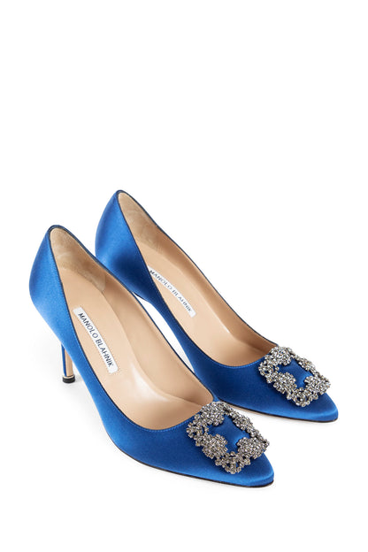 MANOLO BLAHNIK WOMAN BLUE PUMPS