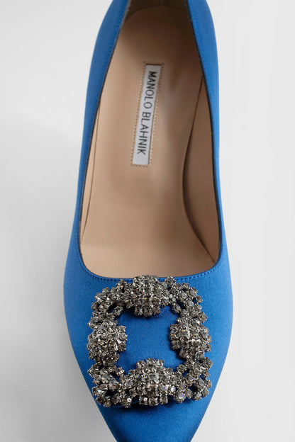 MANOLO BLAHNIK WOMAN BLUE PUMPS