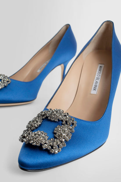 MANOLO BLAHNIK WOMAN BLUE PUMPS