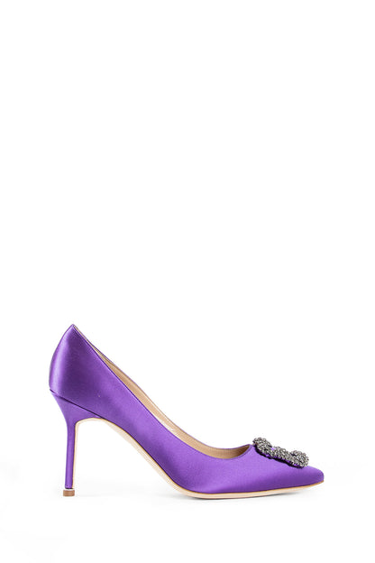 MANOLO BLAHNIK WOMAN PURPLE PUMPS