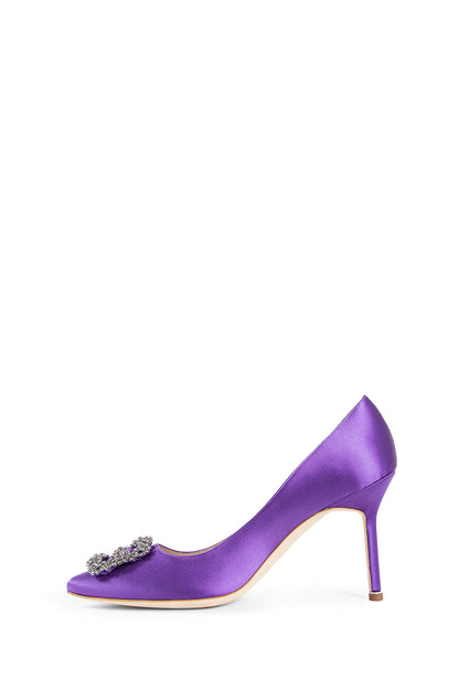 MANOLO BLAHNIK WOMAN PURPLE PUMPS