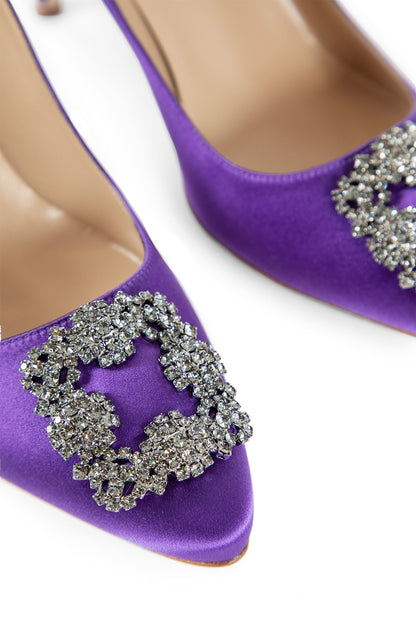 MANOLO BLAHNIK WOMAN PURPLE PUMPS