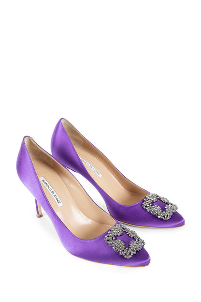 MANOLO BLAHNIK WOMAN PURPLE PUMPS