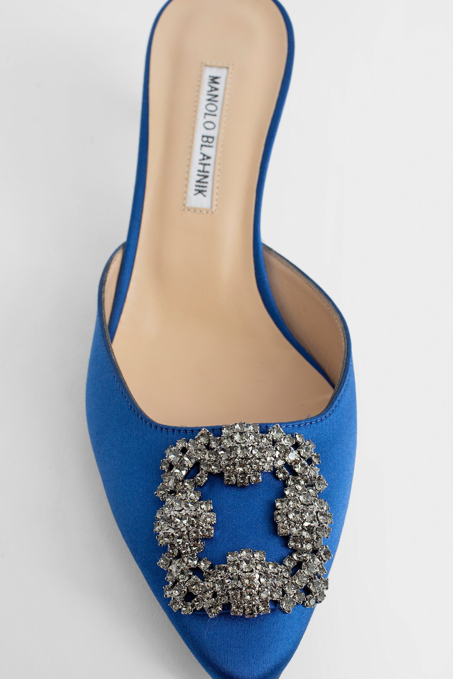 MANOLO BLAHNIK WOMAN BLUE MULES