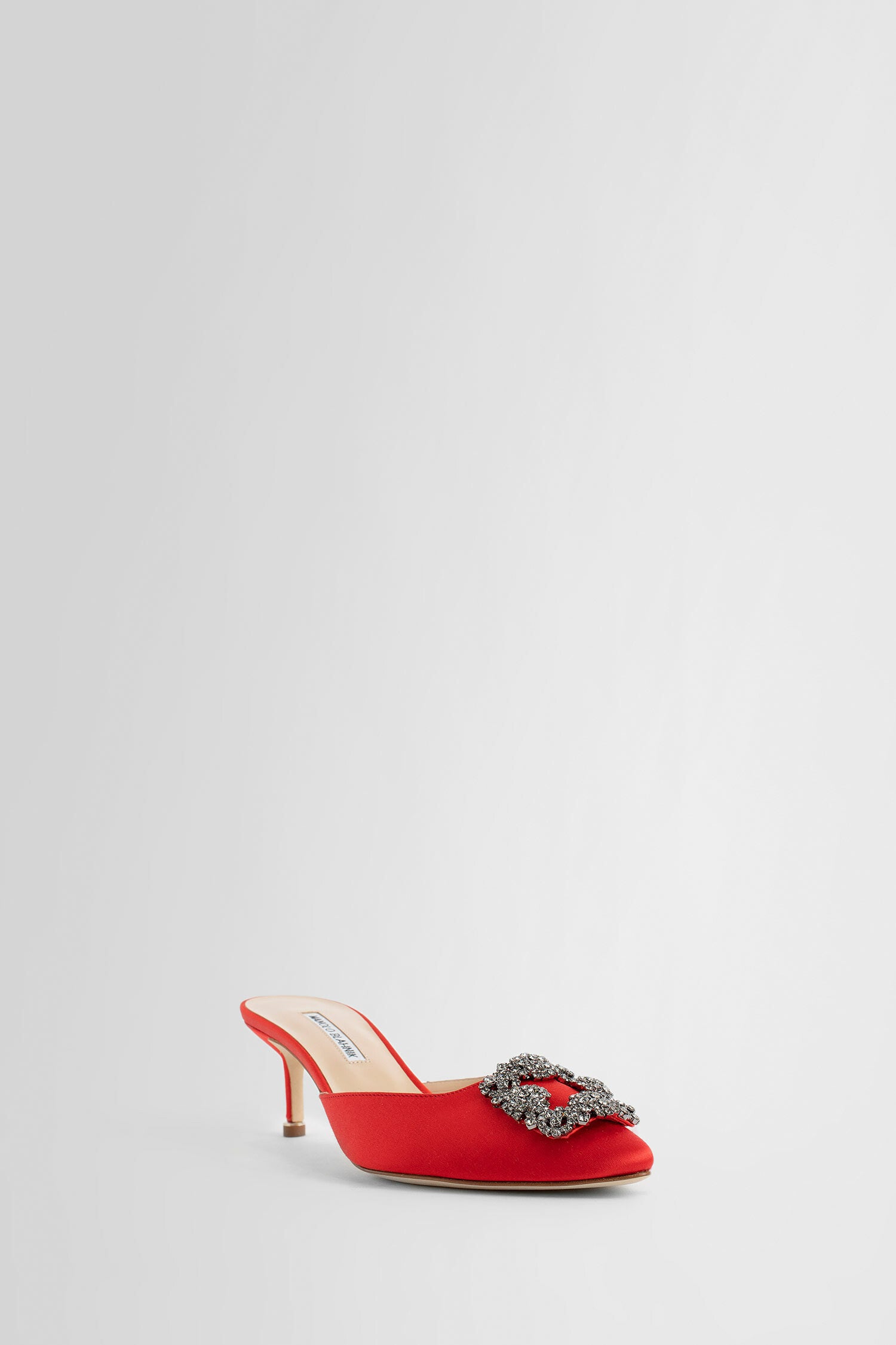 MANOLO BLAHNIK WOMAN RED MULES